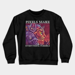 PIXEL ART CAT WARRIORS Crewneck Sweatshirt